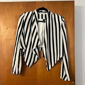 Rihanna H&M Stripe Blazer